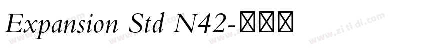 Expansion Std N42字体转换